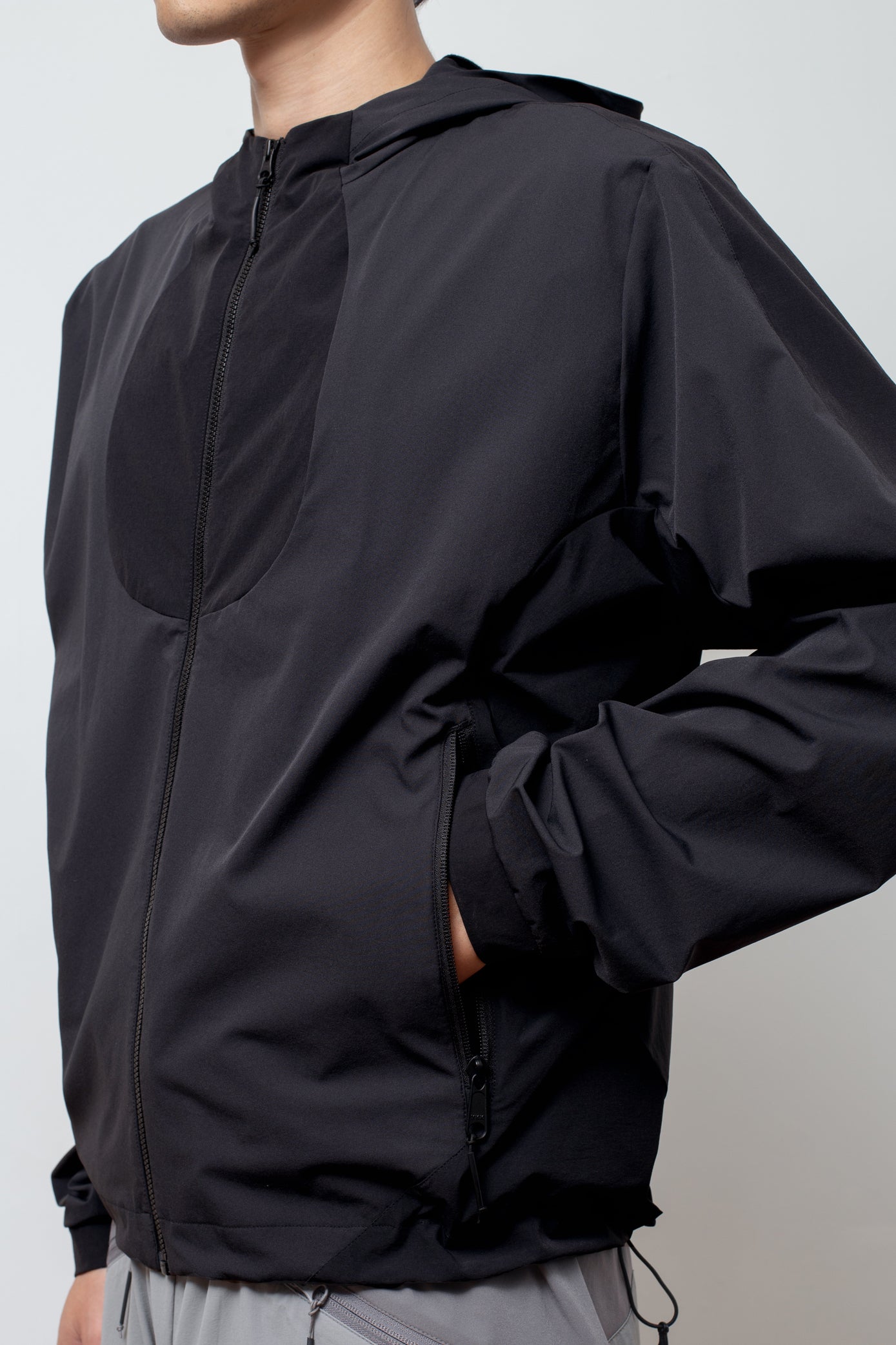 Soft Comp Hooded Jacket Black